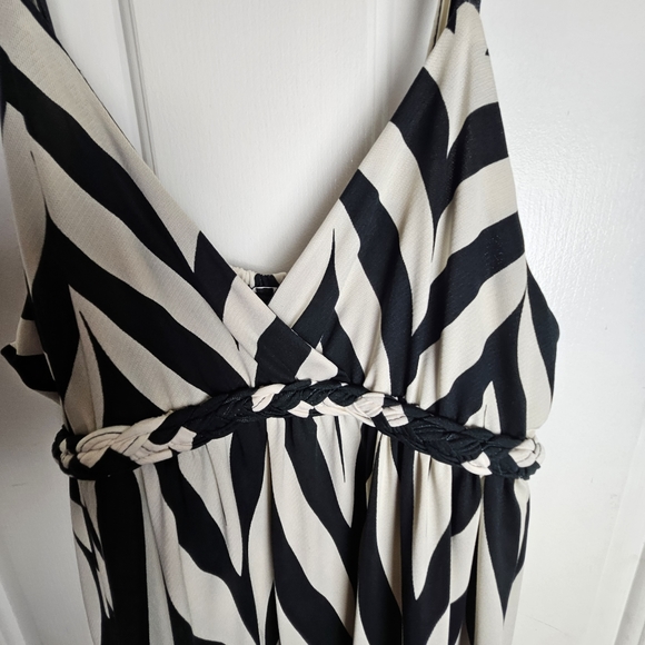 bydeep los Angeles Women Exotic Black and Cream Sundress Size Large - Picture 4 of 10